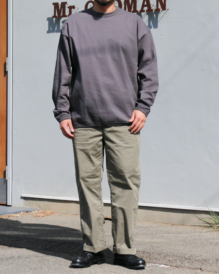 melple メイプル The American Ringer L/S Tee Charcoal