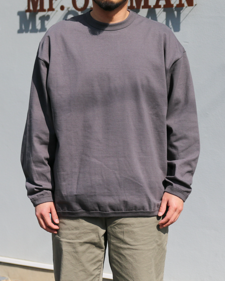 melple メイプル The American Ringer L/S Tee Charcoal