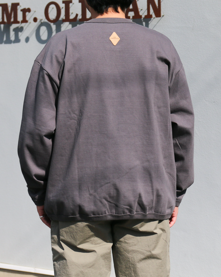 melple メイプル The American Ringer L/S Tee Charcoal