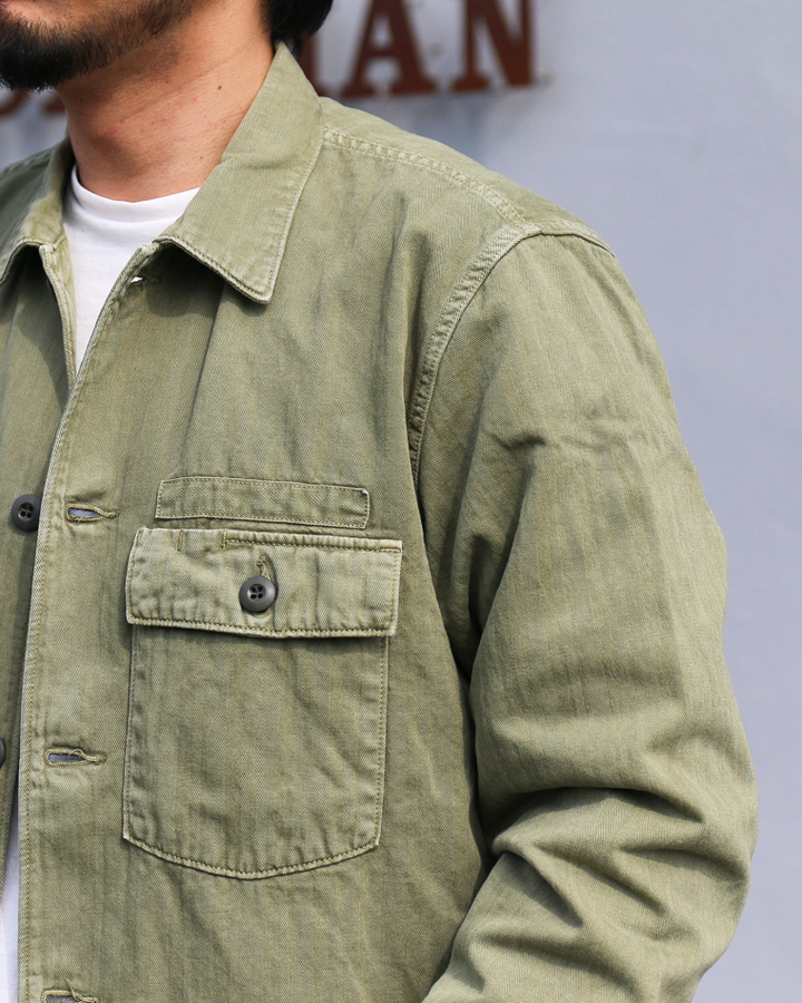 FOB factory エフオービーファクトリー F2461 HBT FATIGUE JKT Olive