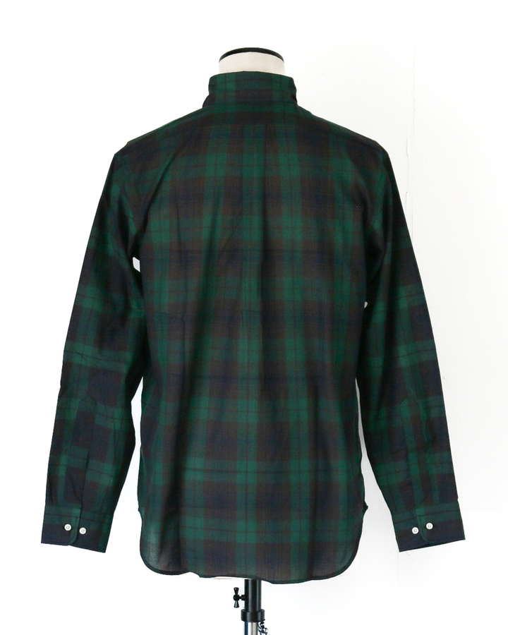 WORKERS Modified BD Shirt, Indian Madras Black Watch