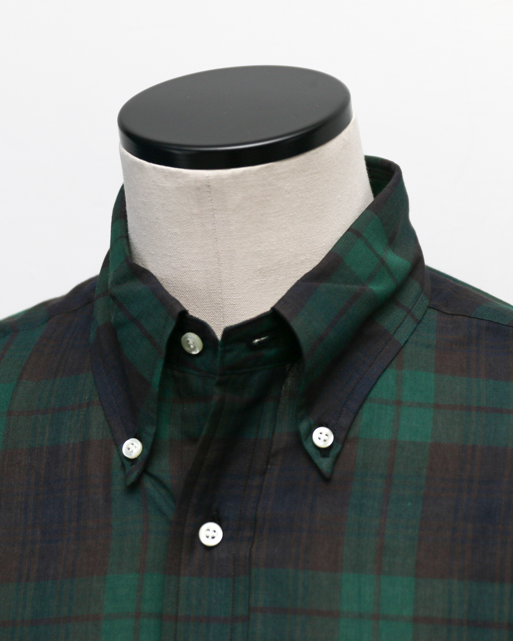 WORKERS Modified BD Shirt, Indian Madras Black Watch
