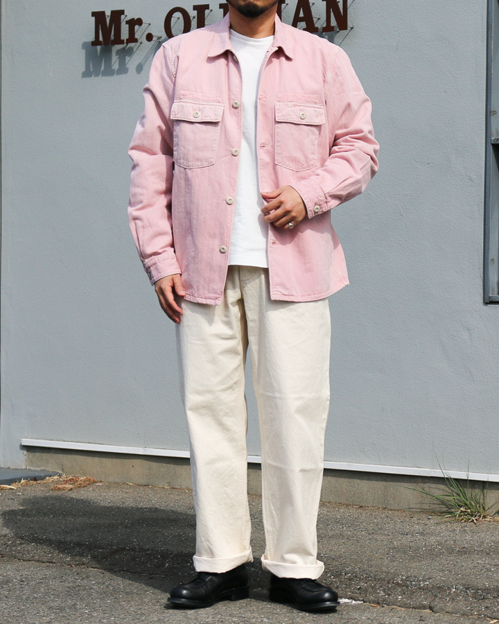 FOB factory エフオービーファクトリー F2461 HBT FATIGUE JKT Pink