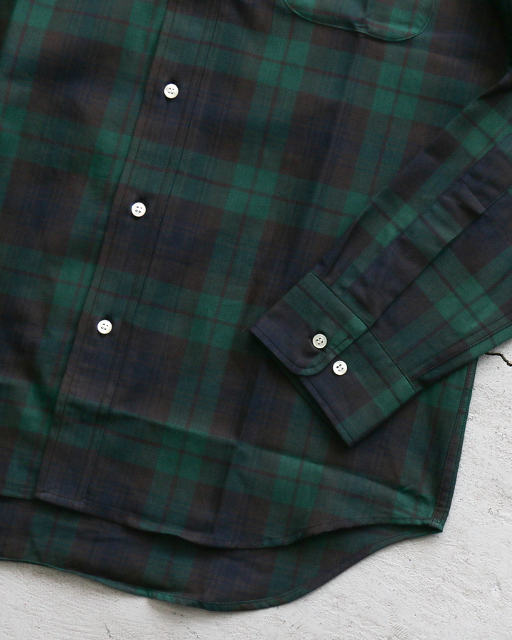 WORKERS Modified BD Shirt, Indian Madras Black Watch