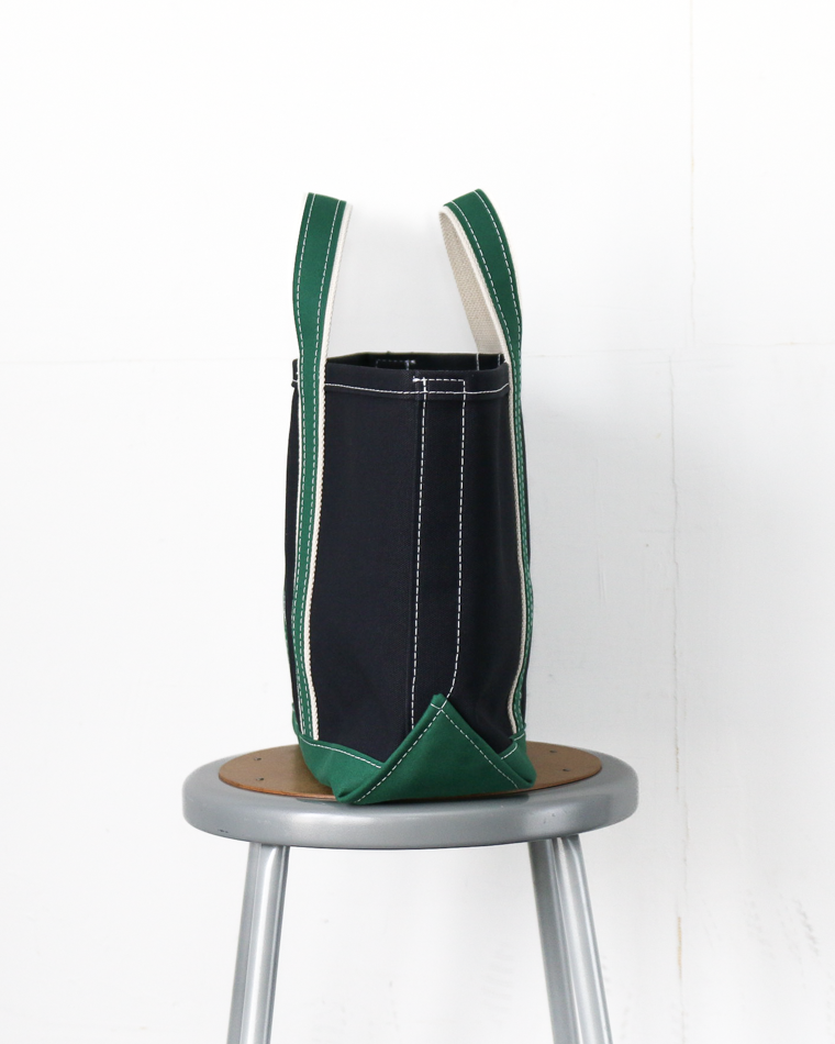WORKERS ワーカーズ Deluxe Tote Bag/ Dark Navy Body x Green Handle