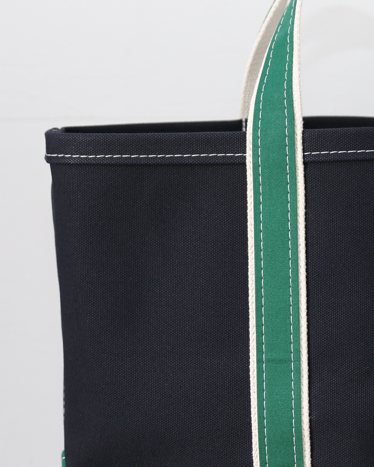 WORKERS ワーカーズ Deluxe Tote Bag/ Dark Navy Body x Green Handle