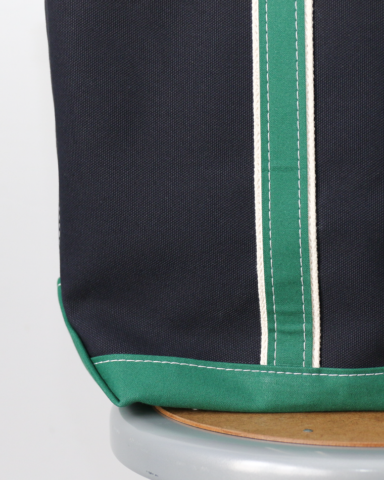 WORKERS ワーカーズ Deluxe Tote Bag/ Dark Navy Body x Green Handle