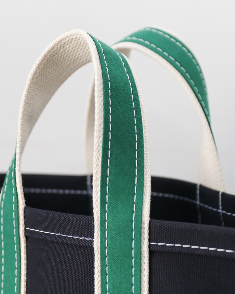 WORKERS ワーカーズ Deluxe Tote Bag/ Dark Navy Body x Green Handle