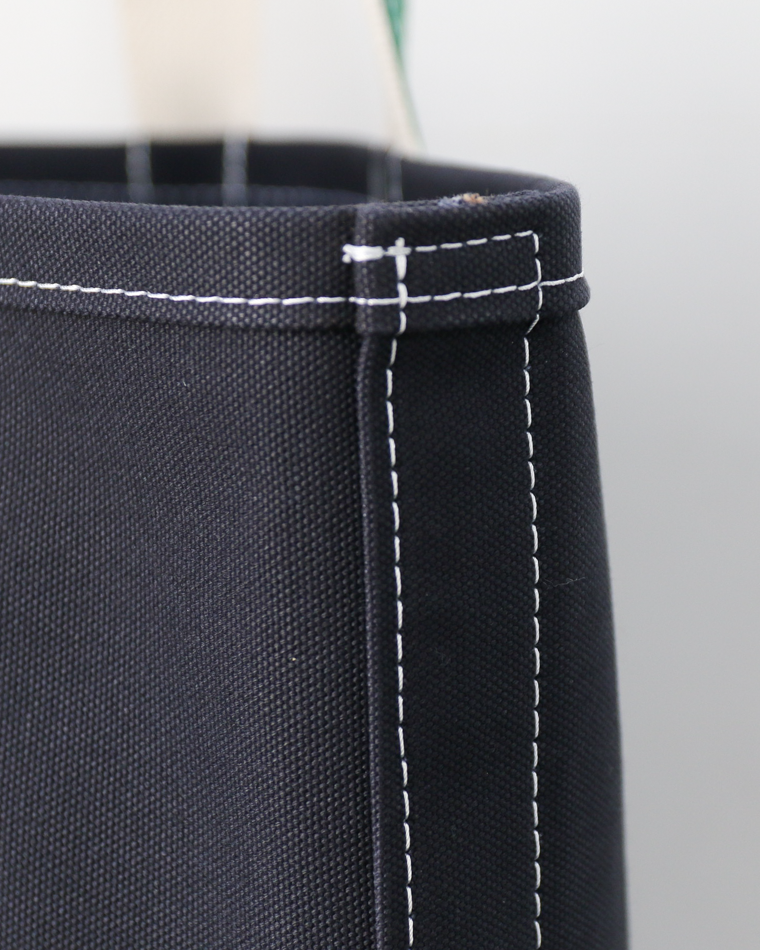 WORKERS ワーカーズ Deluxe Tote Bag/ Dark Navy Body x Green Handle