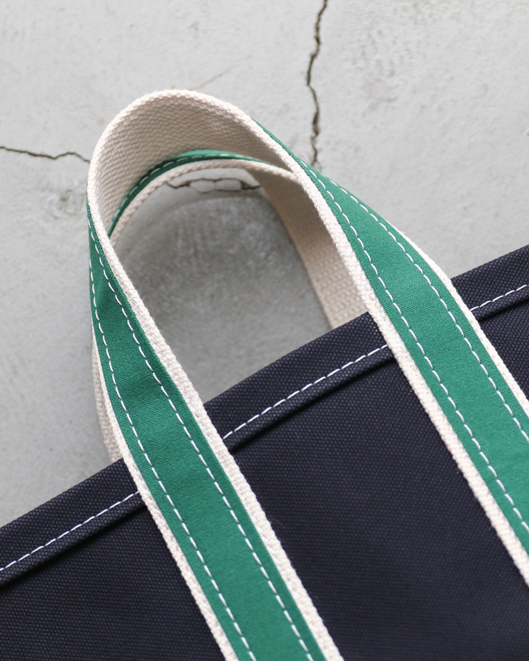 WORKERS ワーカーズ Deluxe Tote Bag/ Dark Navy Body x Green Handle