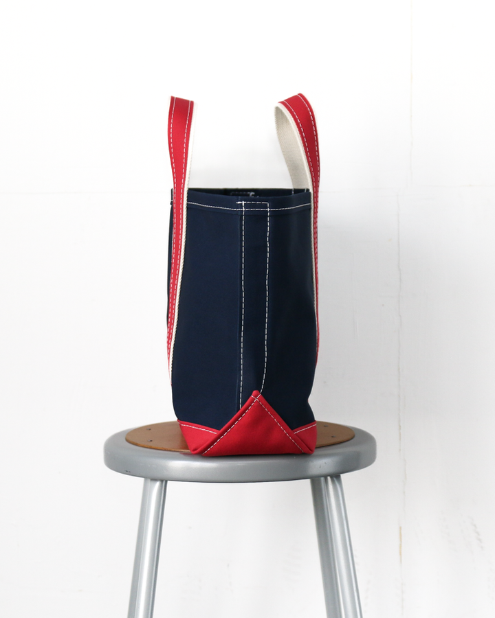WORKERS ワーカーズ Deluxe Tote Bag/ Navy Body x Red Handle