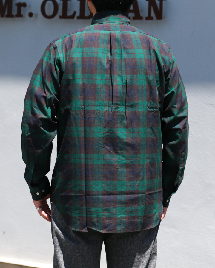 WORKERS Modified BD Shirt, Indian Madras Black Watch