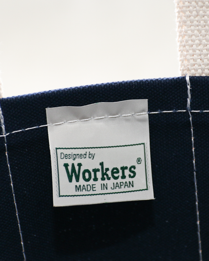 WORKERS ワーカーズ Deluxe Tote Bag/ Navy Body x Red Handle