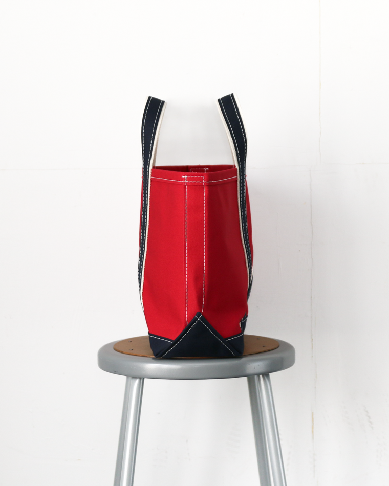 WORKERS ワーカーズ Deluxe Tote Bag/ Red Body x Navy Handle