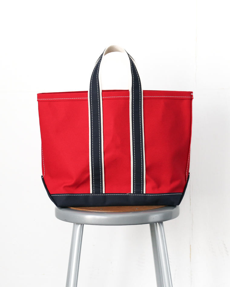 WORKERS ワーカーズ Deluxe Tote Bag/ Red Body x Navy Handle