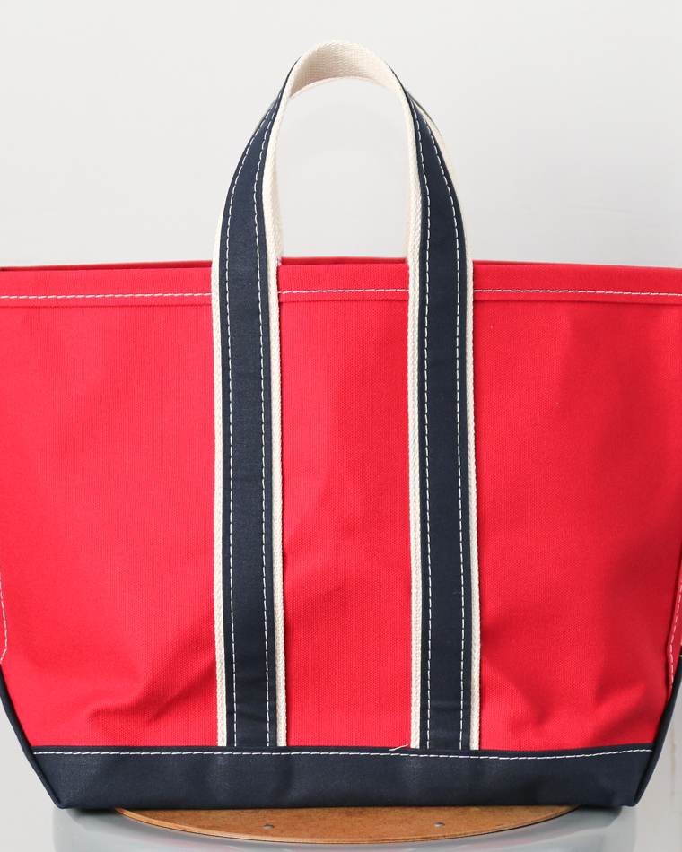 WORKERS ワーカーズ Deluxe Tote Bag/ Red Body x Navy Handle
