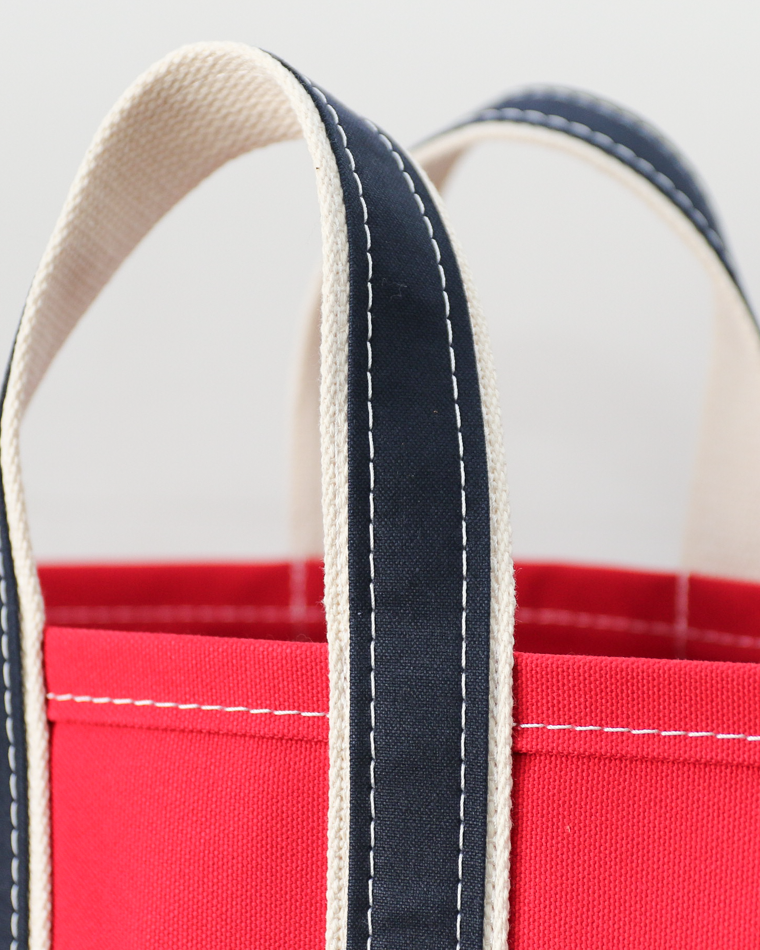 WORKERS ワーカーズ Deluxe Tote Bag/ Red Body x Navy Handle