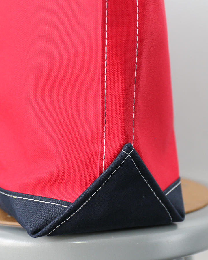 WORKERS ワーカーズ Deluxe Tote Bag/ Red Body x Navy Handle