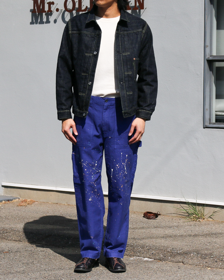 melple Carpenter Pants Painted La Blue