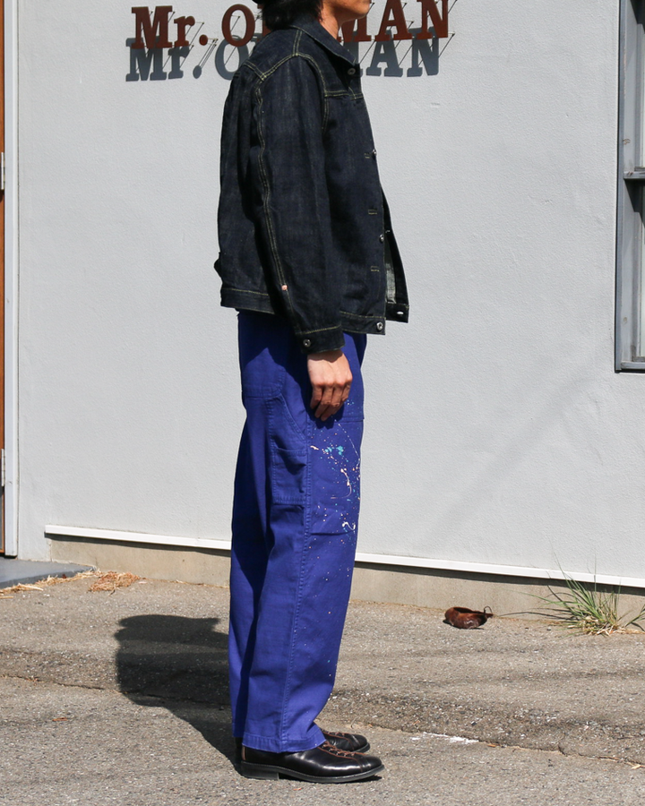 melple Carpenter Pants Painted La Blue