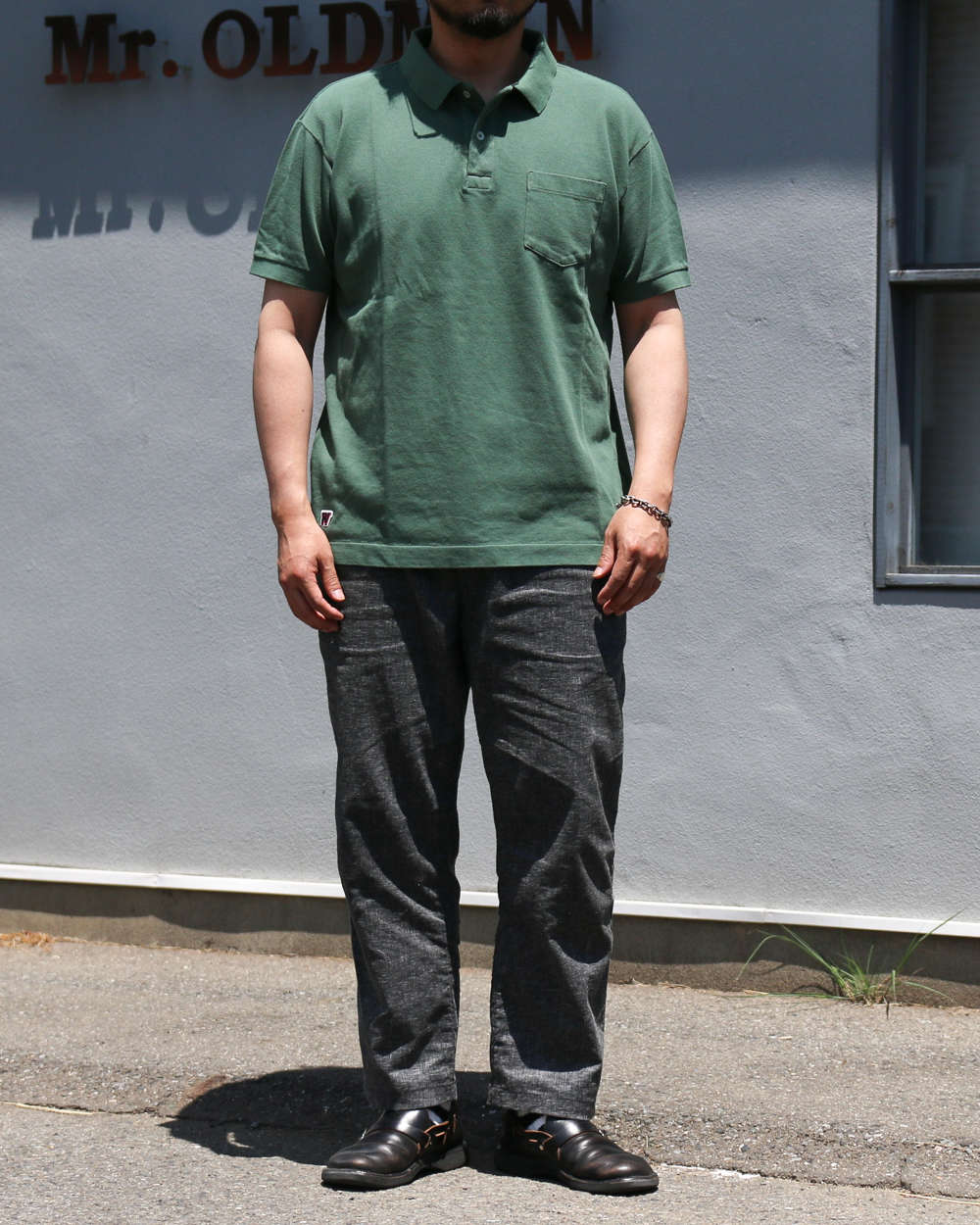 WORKERS Modified Fit Polo Forest Green