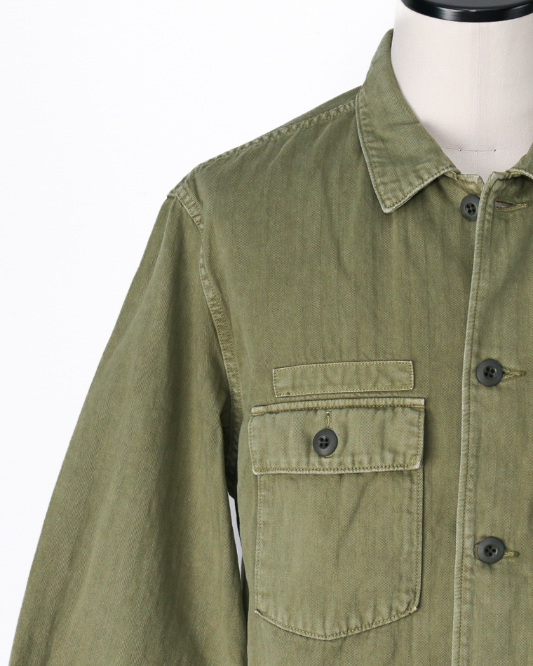 FOB factory エフオービーファクトリー F2461 HBT FATIGUE JKT Olive