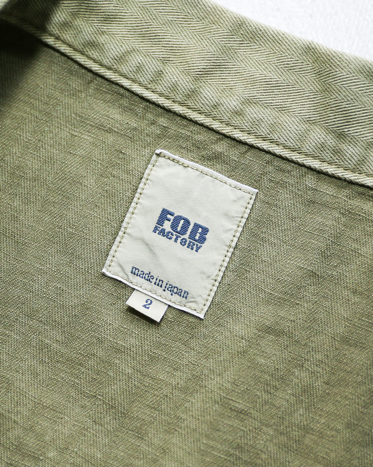 FOB factory エフオービーファクトリー F2461 HBT FATIGUE JKT Olive