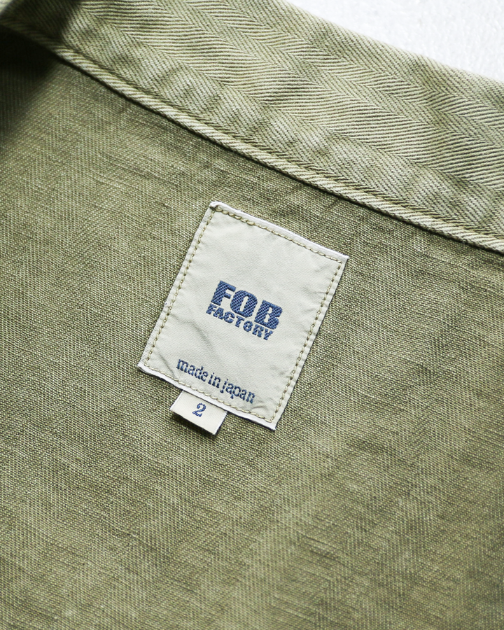 FOB factory エフオービーファクトリー F2461 HBT FATIGUE JKT Olive