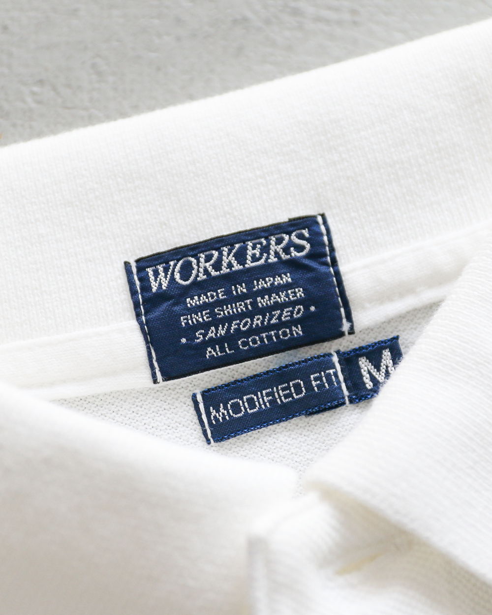 WORKERS Modified Fit Polo White