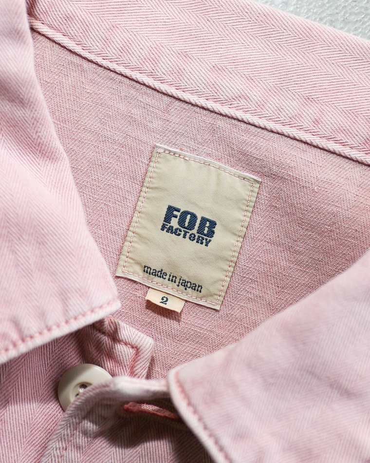 FOB factory エフオービーファクトリー F2461 HBT FATIGUE JKT Pink