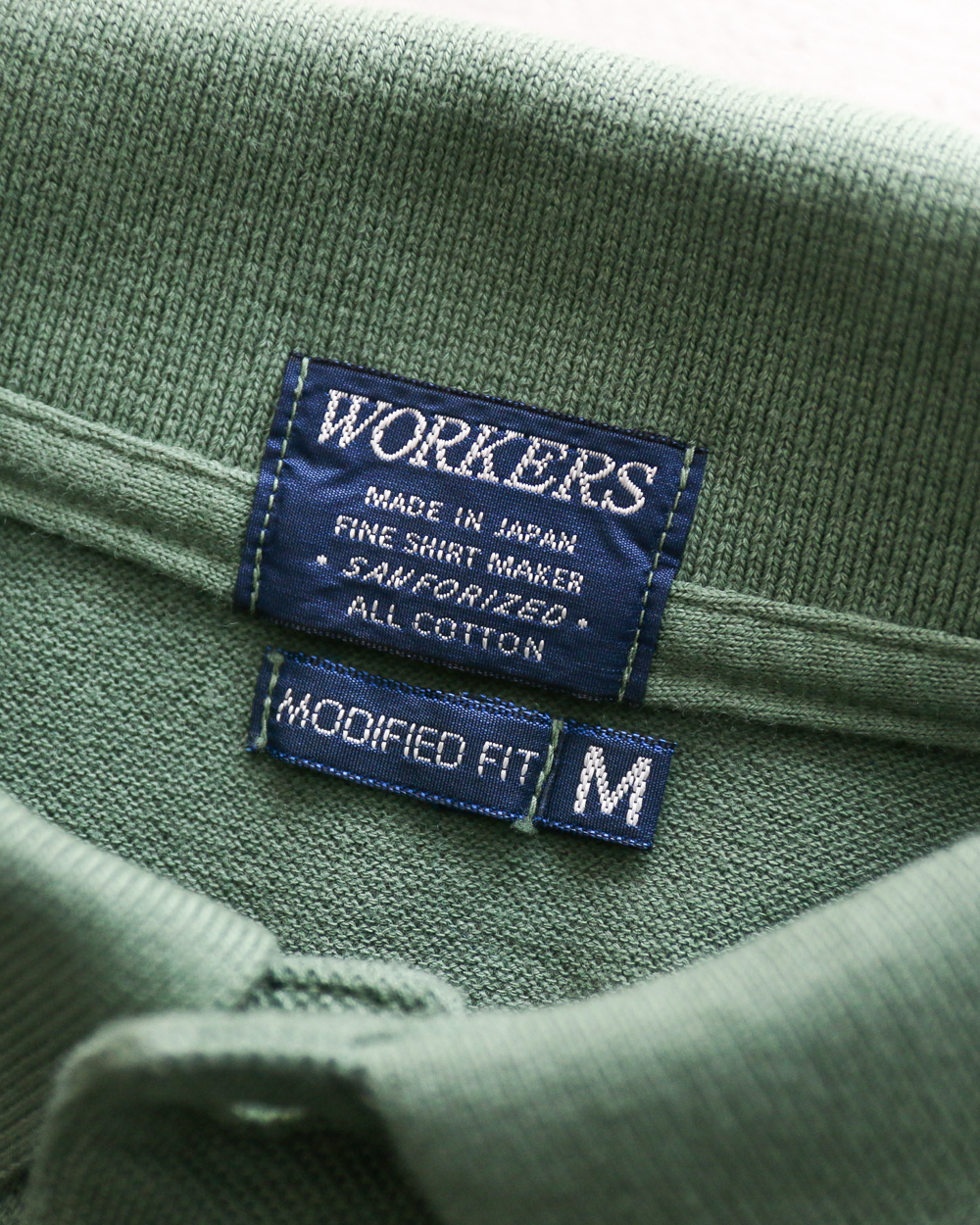 WORKERS Modified Fit Polo Forest Green