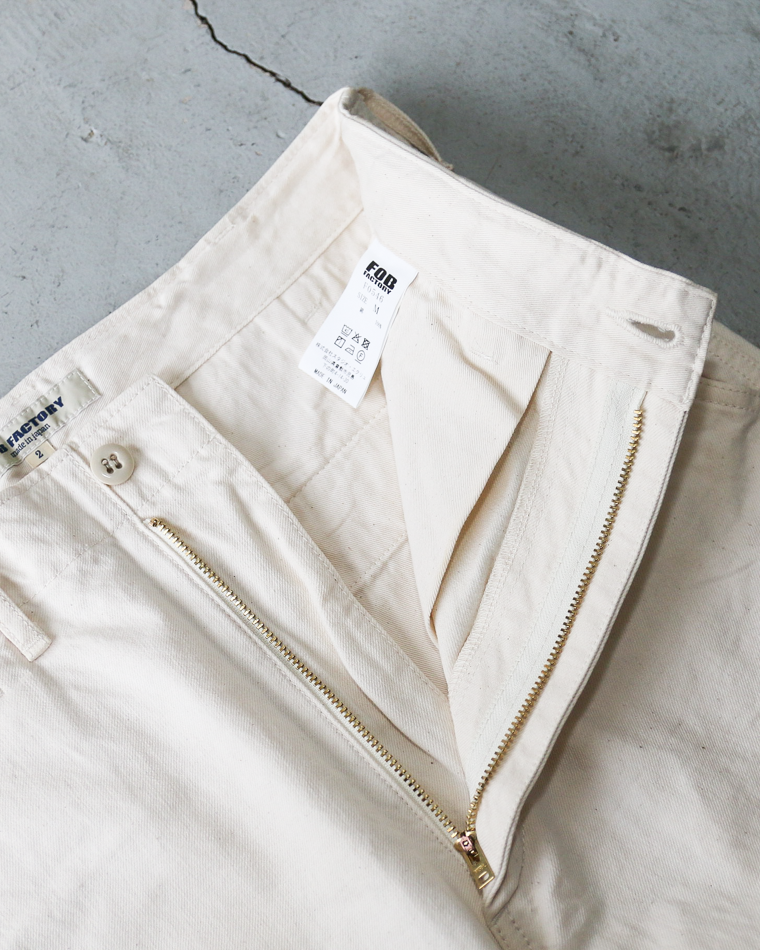 FOB factory F0546 BIG CHINO Ecru