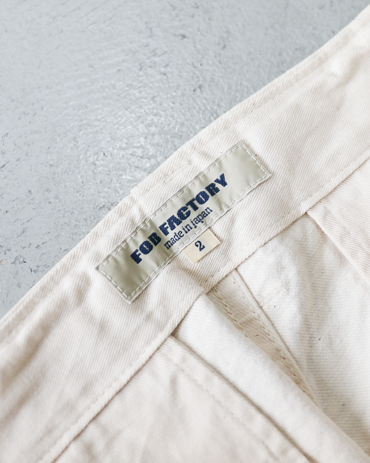 FOB factory F0546 BIG CHINO Ecru