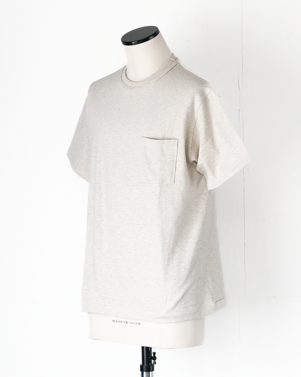 WAREHOUSE Lot 4601 SOLID POCKET T Oatmeal