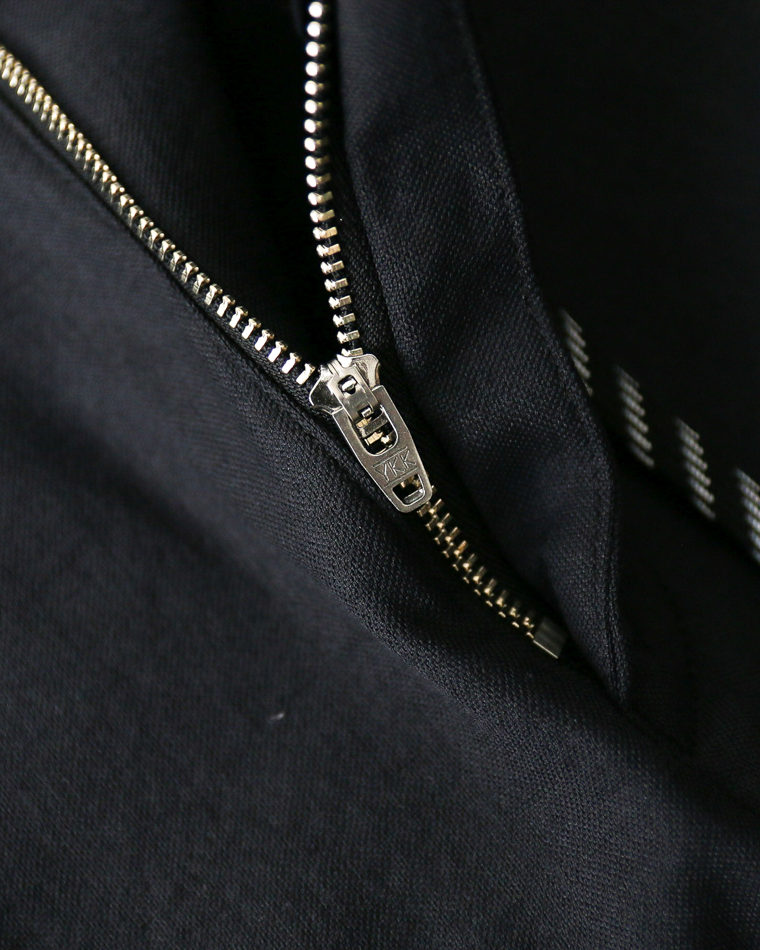 TURN ME ON  綿麻オックス ストレッチクロップドパンツ BLACK