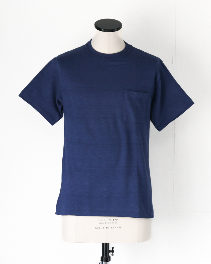WAREHOUSE Lot 4601 SOLID POCKET T Navy