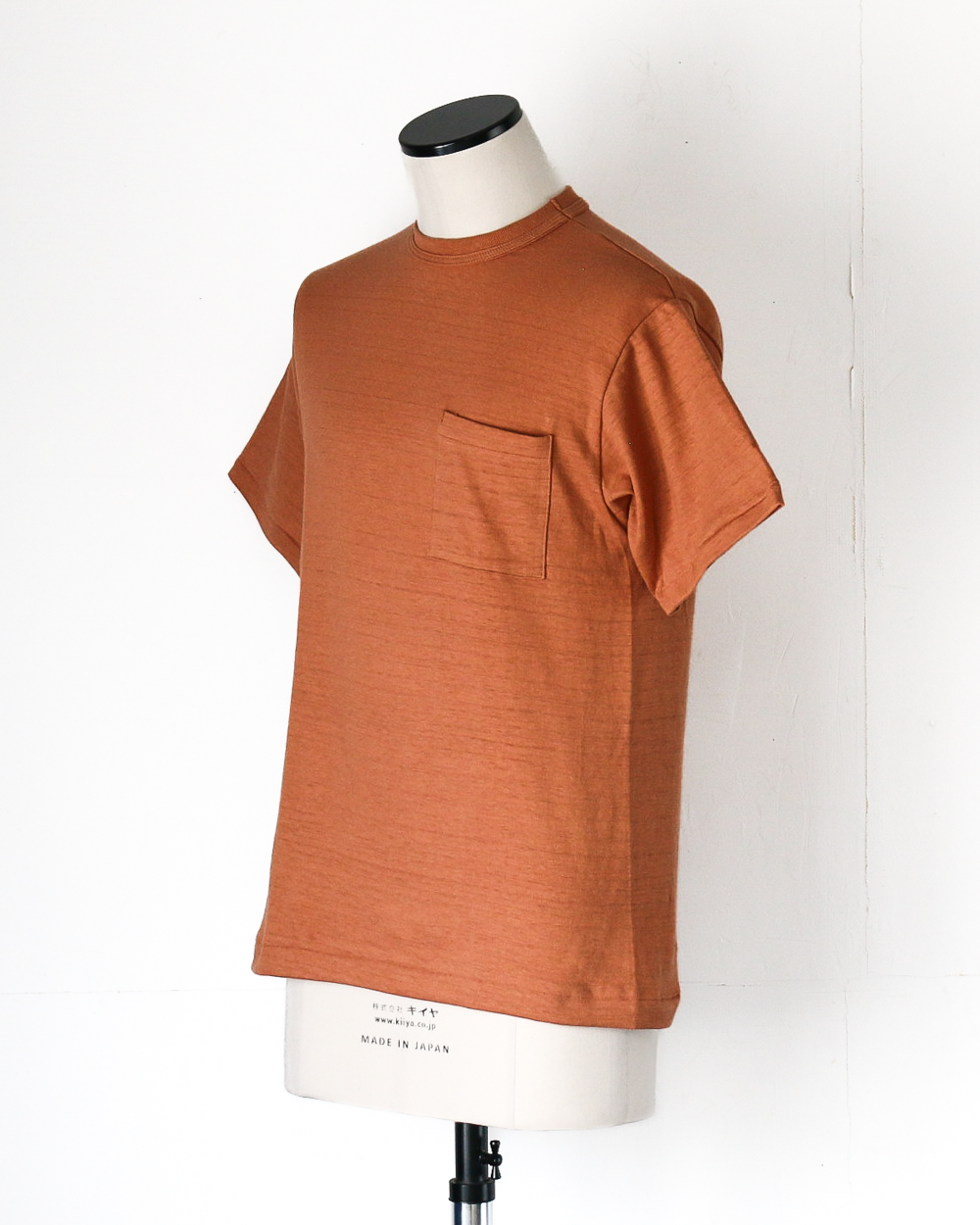 WAREHOUSE Lot 4601 SOLID POCKET T Dark Salmon