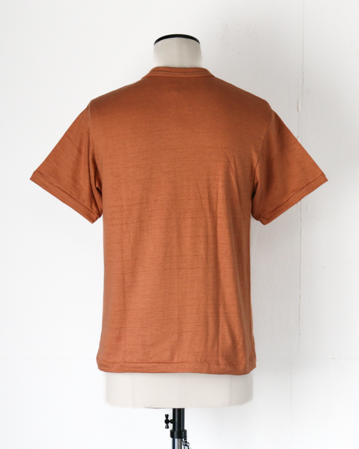 WAREHOUSE Lot 4601 SOLID POCKET T Dark Salmon