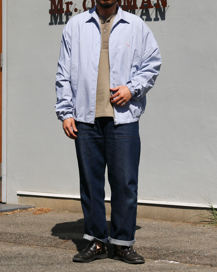 melple  Westwood Drizzler Jacket Blue Stripe