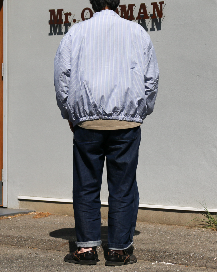 melple  Westwood Drizzler Jacket Blue Stripe