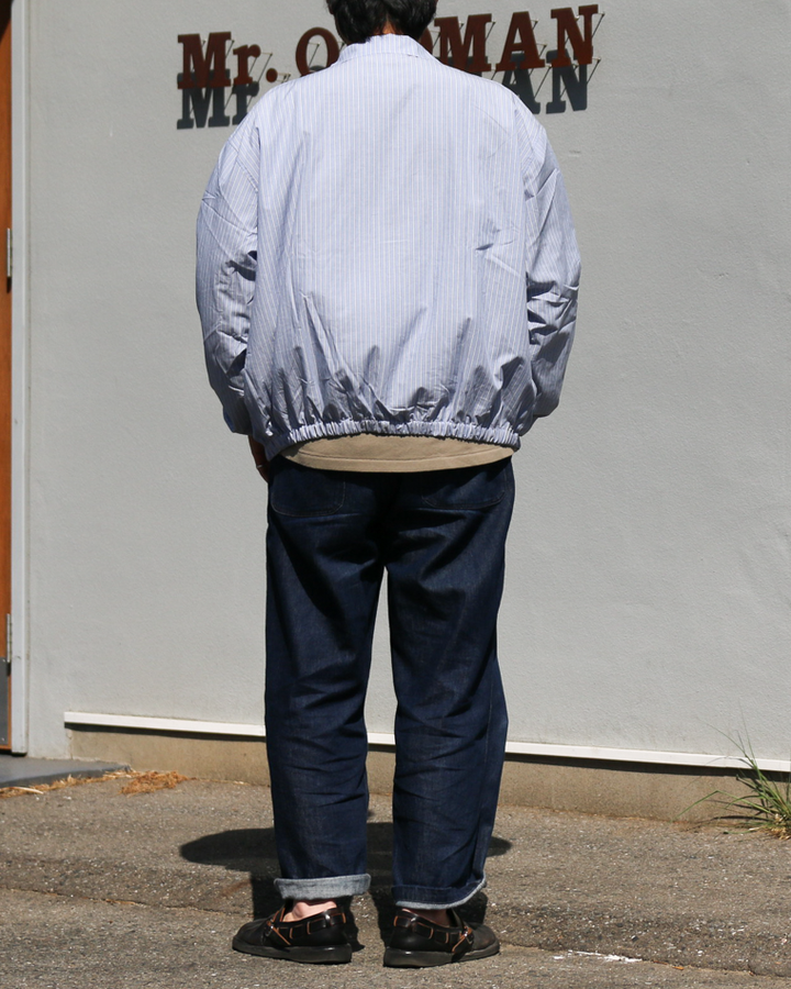 melple  Westwood Drizzler Jacket Blue Stripe