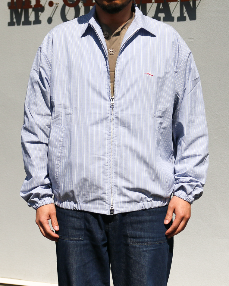 melple  Westwood Drizzler Jacket Blue Stripe