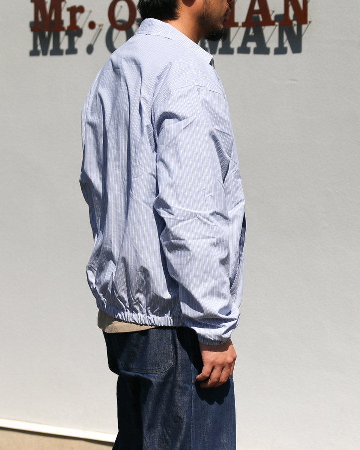 melple  Westwood Drizzler Jacket Blue Stripe