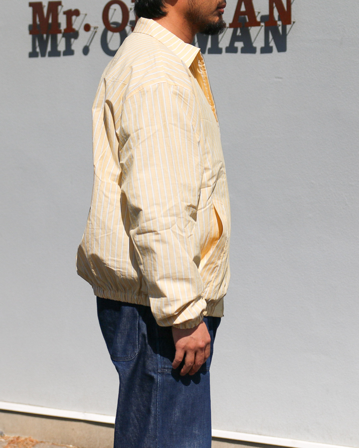 melple メイプル Westwood Drizzler Jacket Yellow Stripe