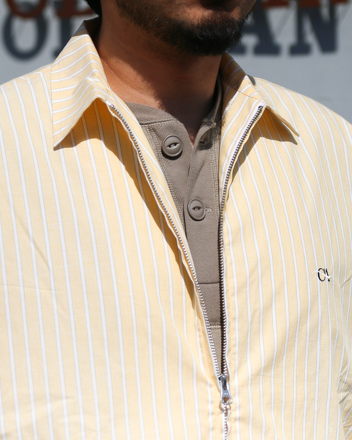 melple メイプル Westwood Drizzler Jacket Yellow Stripe