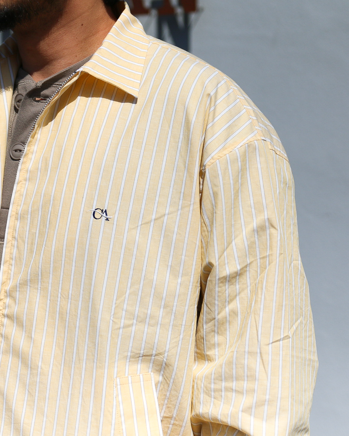 melple メイプル Westwood Drizzler Jacket Yellow Stripe