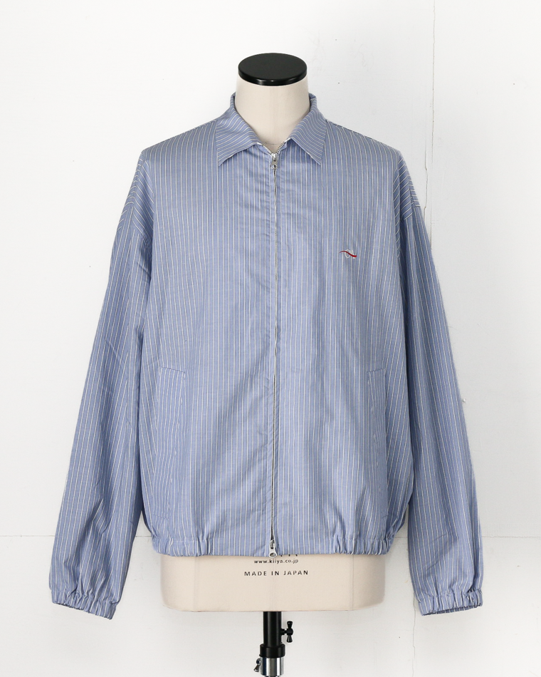 melple  Westwood Drizzler Jacket Blue Stripe