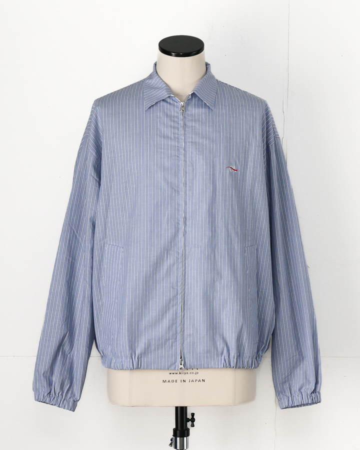 melple  Westwood Drizzler Jacket Blue Stripe