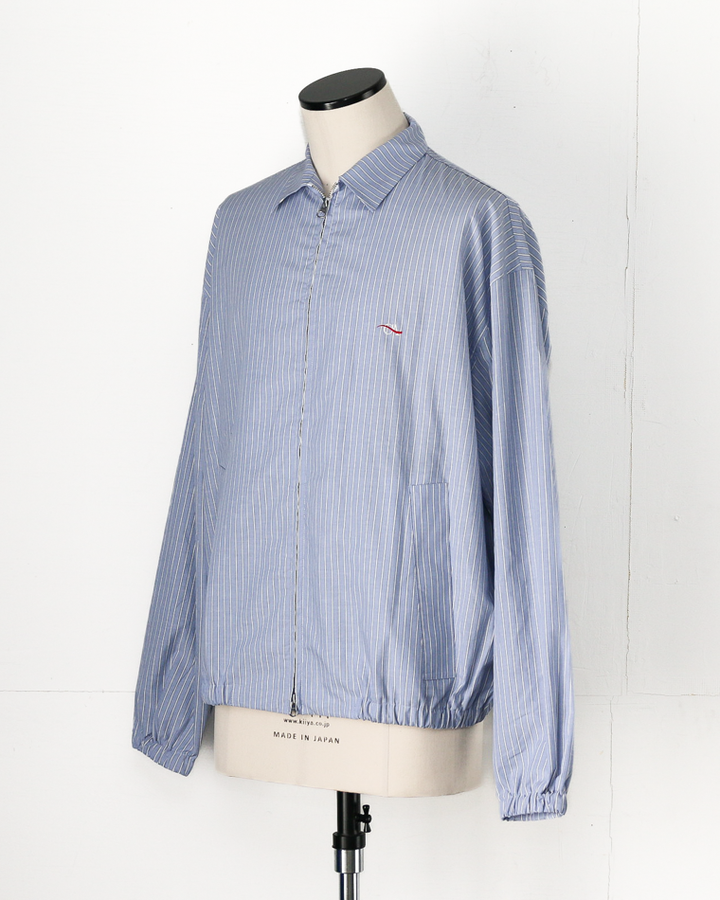 melple  Westwood Drizzler Jacket Blue Stripe