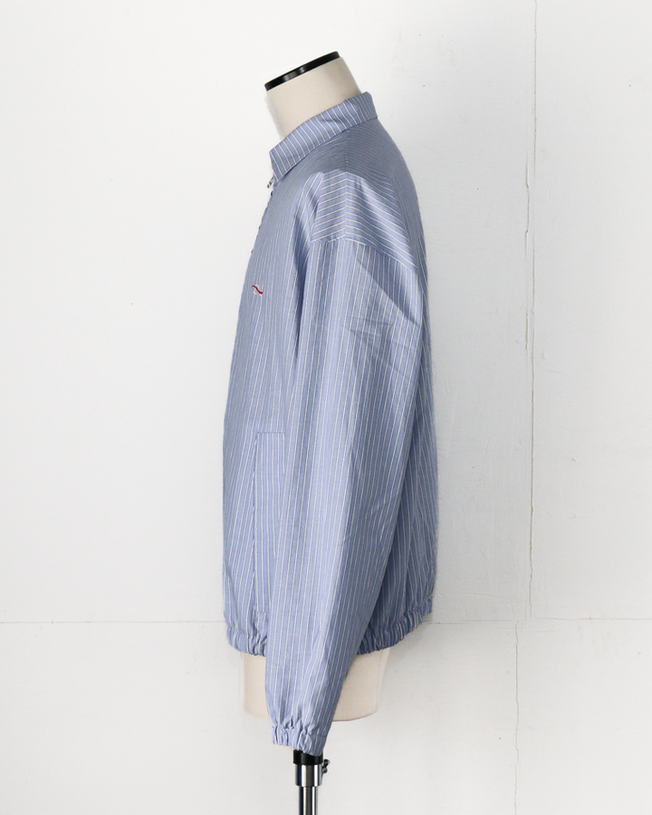 melple  Westwood Drizzler Jacket Blue Stripe
